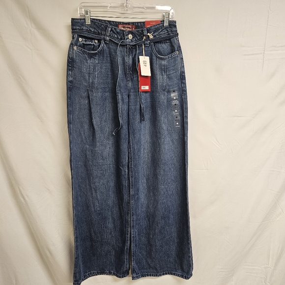 Lucky Brand Denim - Lucky Brand NWT Palazzo Blue Jeans Size 2/26 26 X 31 Retail $129 Wide Leg
